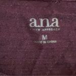 a.n.a Long bell sleeve wine burgundy knit top size medium Photo 3