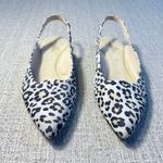 Naked Feet Leva Leopard Print Leather Upper Slingback Flats Women’s Size 9M🧡 Brown Photo 1