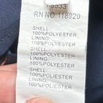 FRNCH  Navy‎ Blue Floral Spaghetti Strap Dress Large Lined Pleated Shift Photo 8