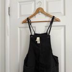 Aerie  NWT Charcoal Denim Overall Shorts Photo 7