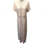Belle Beach by Kim Gravel Regular Slub Knit Tie Front Cover Up QVC 1X Beach Wear White Photo 1