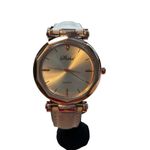 Stylish Shshd Quartz Watch With Leather Band Unisex Rose Gold & White Photo 2