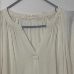 Under Skies  White V-Neck 3/4 Sleeve Blouse Photo 2