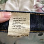 Driftwood Kelly Straight Leg Jeans Floral Embroidery Size 28 Distressed Photo 7