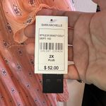 Sara Michelle Coral Patterned Blouse Orange Size 2X Photo 3