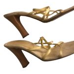 Bottega Veneta 3 x $50 Bottega Vendetta suede heels 37 1/2 sandals designer strappy Photo 1