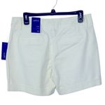 Apt. 9  Mid-Rise White Chino Shorts NWT Size 10 — Rolled Cuffs, 5" Inseam Photo 4