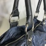 LP/LP quilted puffer purse navy blue 14” x 8.5” x 4” Black Photo 4