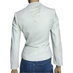 Luca Luca Women’s Size 40 S Light Cream Green Lace Up Back Blazer Jacket Photo 4