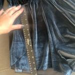 Tobi Navy  Plunging Velvet Romper / Size M Photo 15