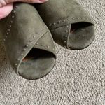 Givenchy Authentic  studded criss cross heels green suede grunge Photo 8