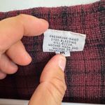 CP Shades  burgundy plaid button front top size medium Photo 3
