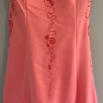 Cache Women’s Vintage pink rhinestones strapless prom dress size 9/10 Photo 7