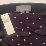 Anthropologie Black & White Polka Dot Square Neck Shirred Mesh Top Size Medium Photo 6