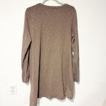 AnyBody Long SleeveKnit Asymmetrical Top Tunic Size Large Tan Lounge Sleep Gown Photo 4