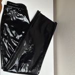 VERO MODA  Glossy black high rise straight leg patent pleather pants Photo 2