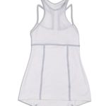Lululemon Pedal Pace Women's Tank Top White/Silver Fox size 4 EUC Photo 5