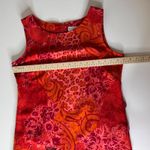 White Stag White Stag Womens Red Boho Midi Dress Sz Medium Floral Paisley Leopard 90s Y2K Photo 10