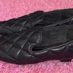 ZARA Black Quilted Loafer Flats Size 5 Photo 0
