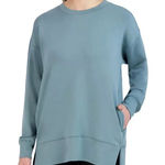 Sage  Collective Teal Crewneck Top Oversized Small Softstreme Photo 0
