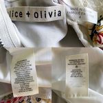 Alice + Olivia Dress Lawson Floral Buttoned Mini Flower Pot Ecru Multi 4 EUC Photo 5