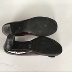 Ecco Brownish Marble Patent Leather Button Heels Size 38 Photo 4