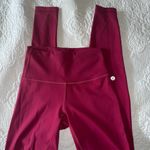 Lululemon Burgundy High-Waisted Leggings Photo 4