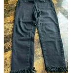 Mud Pie  Black Jeggings with faux front pockets and fringe detail to ankle Size L Photo 0