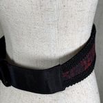 Vintage Statement Belt Womens Ginnie Johansen Waist Red Black Floral 90s Wide Photo 6