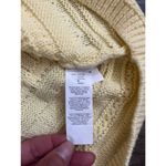 Gap  XS Yellow 100% Cotton Cable Knit Crewneck Sweater Cozy Classic Comfy Preppy Photo 3