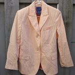 Façonnable Faconnable women’s striped cotton 2 front buttons blazer Size 6 Photo 5