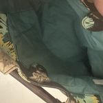 Gap Vintage Women's Small Retro Floral Tropical Clutch Wooden Handle Purse Photo 6