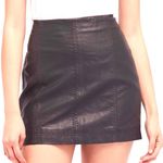 Free People Modern Femme Faux Leather Miniskirt Photo 0