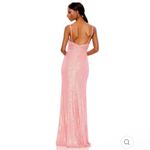 Mac Duggal NWT  26945 Coral Pink Sequin Gown Dress‎ size 16 Photo 4