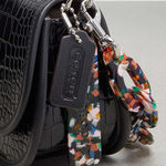 Coach Wavy Dinky Bag Crossbody Black Croc Embossed Coachtopia Leather Purse NWT Photo 8