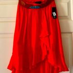 BCX New with Tags Tangerine Skirt with Ruffles Photo 0