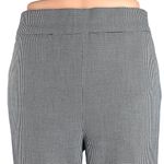 Babaton Aritzia Gray High Rise Houndstooth Plaid Straight Slim Trouser Pants 10 Photo 3
