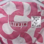 Tizzie French Bull Dog & Luggage Print Button Down Shirt Size Medium NEW White Photo 5