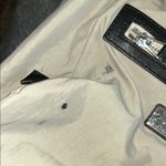 Olivia Harris Black Leather Duffel Bag with Modern Chain Photo 14