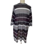 Catherines  Mesh Lace Striped Kimono Duster Cardigan Women’s Plus Size 2X 22/24W Photo 3