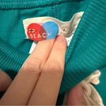 Free People Beach Gemma Green Off the Shoulder Mini Dress 100% Cotton Size Small Photo 8