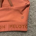 Peloton Women’s  Strappy Sparkly Sports Bra Rust Orange Size M Photo 6