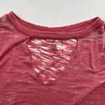 Free People We The Sz M Jordan Tee Short Sleeve Crewneck Burnout Oversized Sheer Photo 6