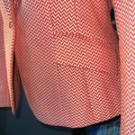 Liz Claiborne Size MP Orange Chevron Blazer Photo 3