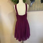 Lulus NWOT Forevermore Burgundy Skater Dress Photo 7