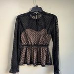 Blue Rain  xs black blouse Photo 3