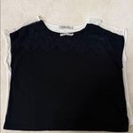 Chloe K bundle of two black and white lace boxy tshirts Photo 7