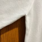 Northern Isles White Loop Fringe Thick Knit Long Sleeve Sweater Photo 2