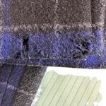 J.Crew  Plaid Wool Blend Double Breasted Pea Coat Jacket Blue Gray Size‎ 6 Photo 13