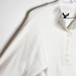 Marissa Webb Arie ribbed cashmere blend Henley sweater in cream size S White Photo 6